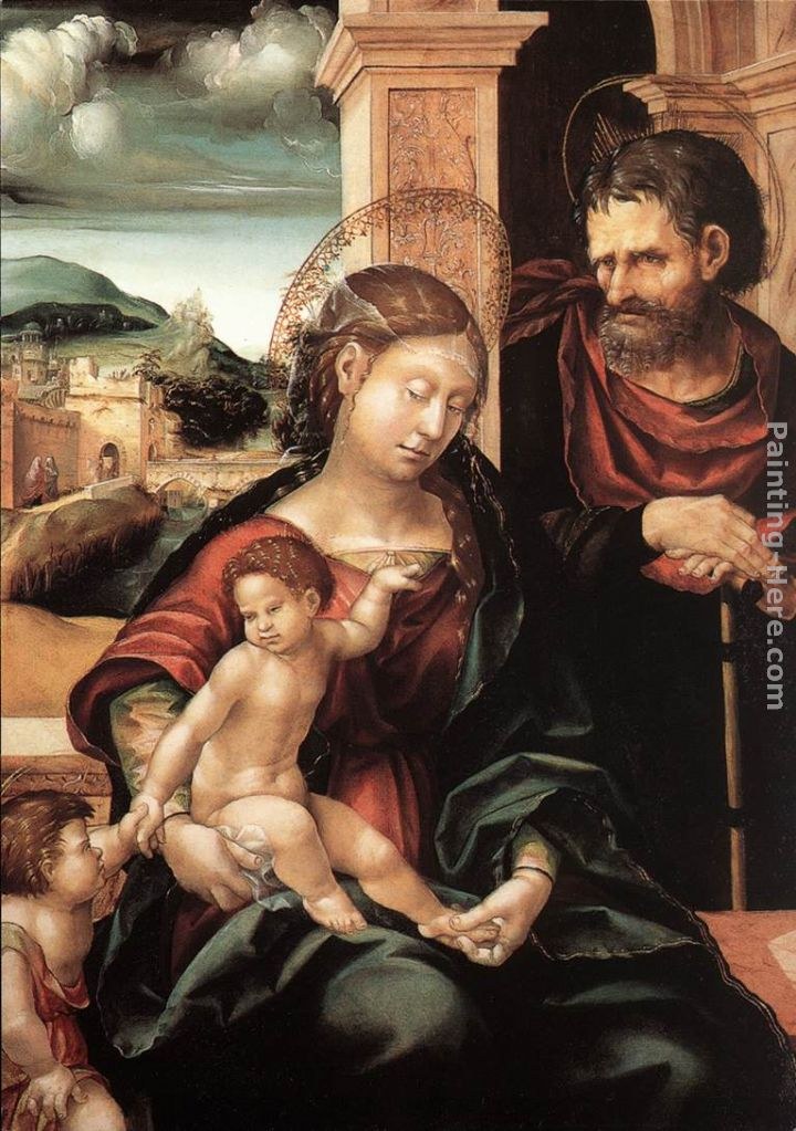 Hans the elder Burgkmair Holy Family with the Child St John